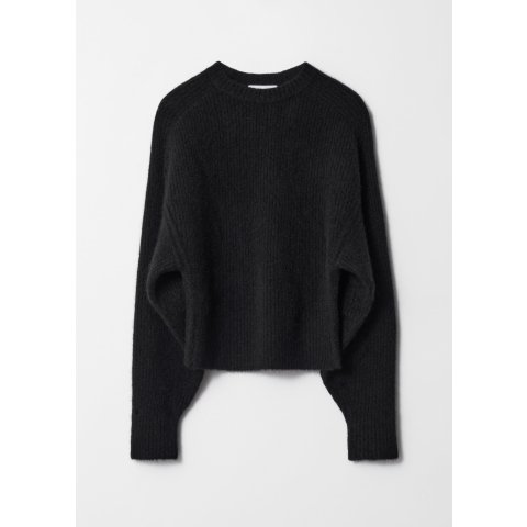 Rib-Knit 圆领针织衫