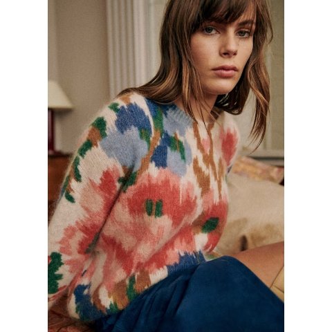 Sezane仅剩XXS/XS码！Alison 花朵毛衣