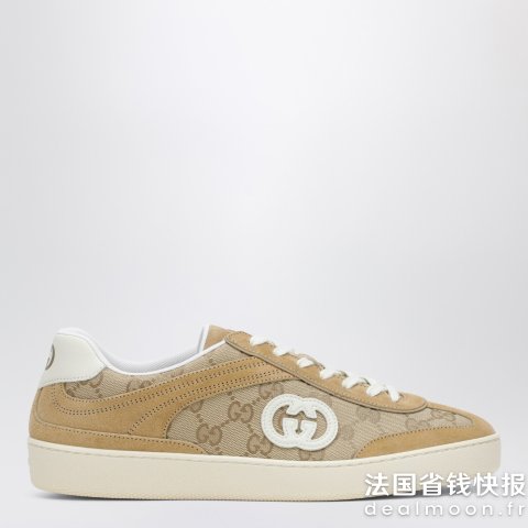 Gucci 麂皮运动鞋 米色