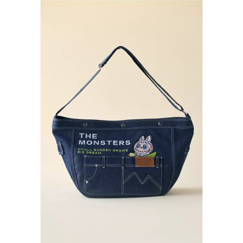 POP MART$25 off $100Labubu Denim Messenger Bag
