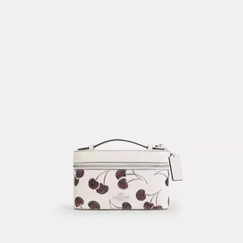 CoachCosmetic Case with Cherry Print