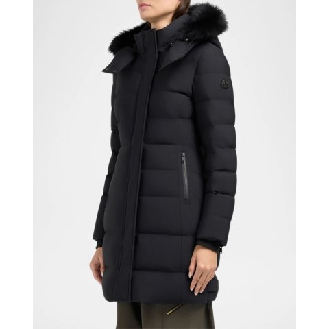 Moose KnucklesWatershed 3 Down Parka Detachable Hood Shearling Trim