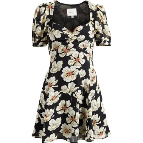 ReformationRebecca Sweetheart Neck Minidress