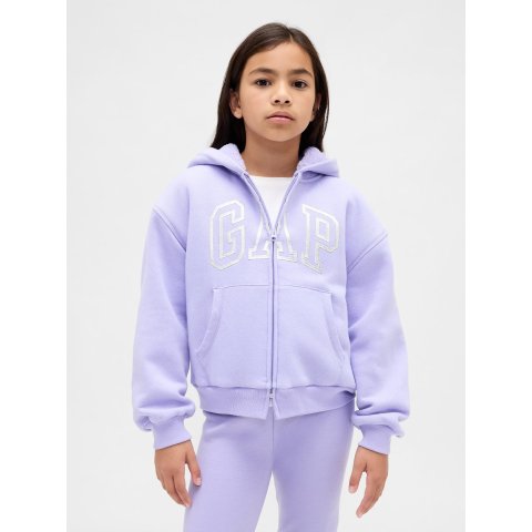 大童logo连帽外套