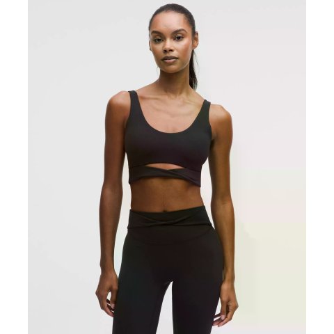 Nulu Twist-Front Scoop-Neck Bra Light Support