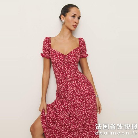 ReformationShyla 连衣裙 黑色 S码