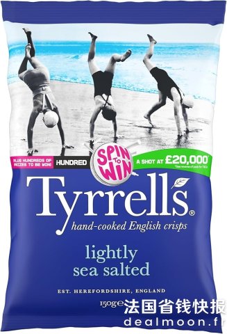TYRRELLS4件额外95折！海盐味 150g