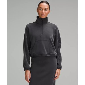 Lululemon抓绒款Softstreme 半拉链套头衫 