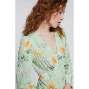 & Other StoriesFloral Print Long Sleeve Midi Dress