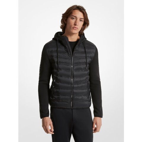 Michael KorsGalway Quilted Mixed-Media Jacket