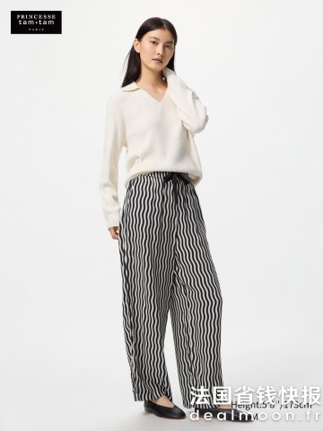 UniqloUNIQLO 女士人造丝印花长裤