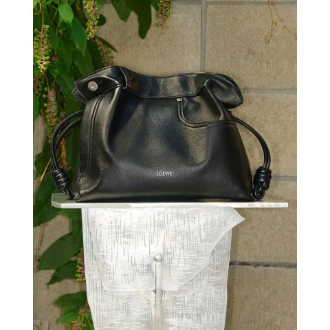 LoeweFlamenco Medium Leather Clutch