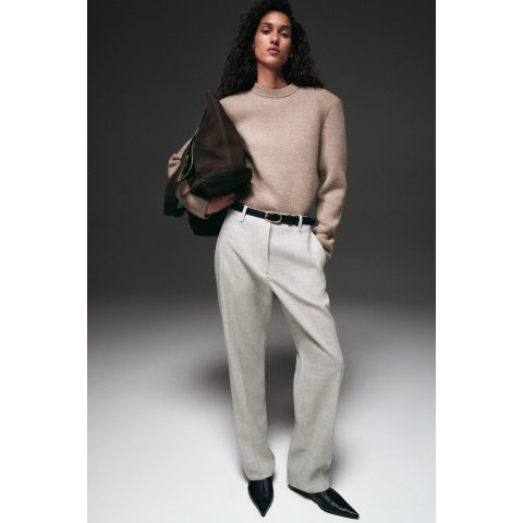 COSMerino Wool Sculpted Shoulder Sweater