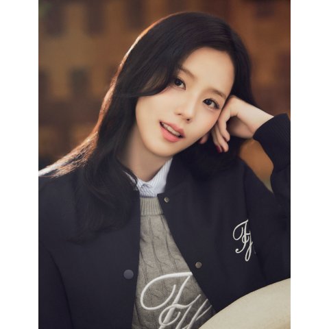 Embroidered Logo Cable Knit Sweater