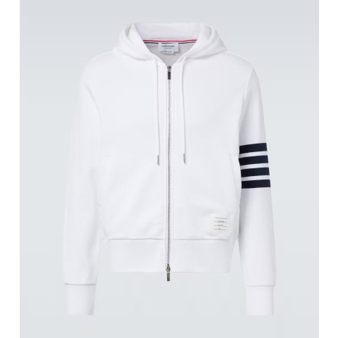 Thom Browne4-Bar 棉质连帽衫