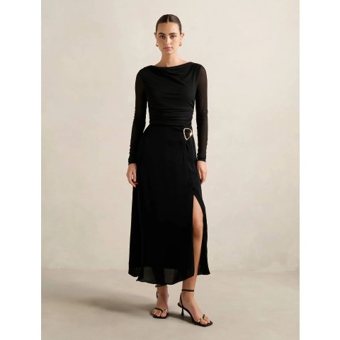  2合1中长连衣裙