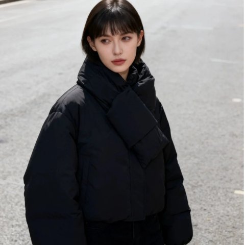Alexander Wang围巾可拆卸哦@南油买手小猴子爆款围巾羽绒服