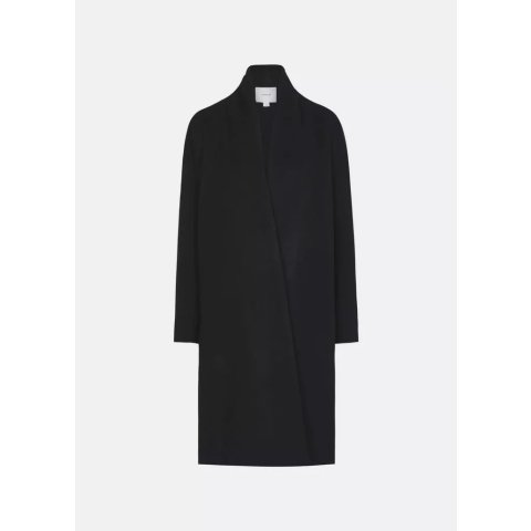 VinceWool-Blend Collarless Long Coat