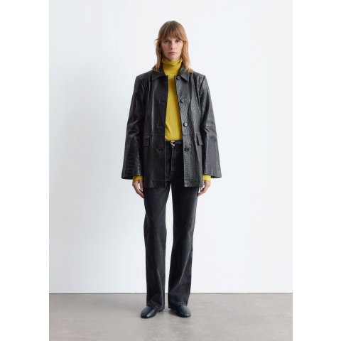 Jean 高腰直筒牛仔裤