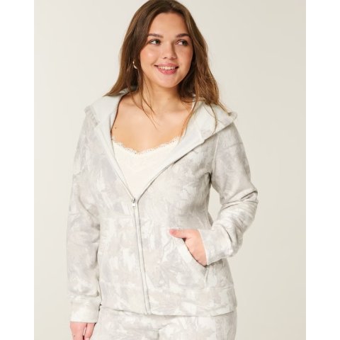 Zip-Up 迷彩连帽衫