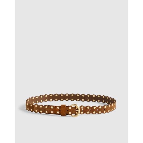 MadewellSuede Studded Scalloped Belt