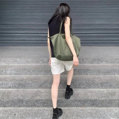 Longchamp@CC橄榄绿 手提包