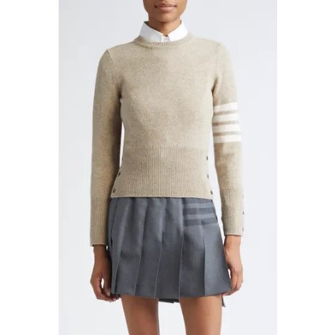Thom Browne4-Bar Lambswool Sweater