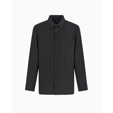 Armani Exchange Logo Cotton Shirt Regular Fit