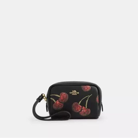 CoachWristlet Pouch Cherry Print