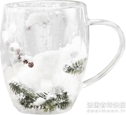 Christmas 玻璃杯 双层隔热 11cm