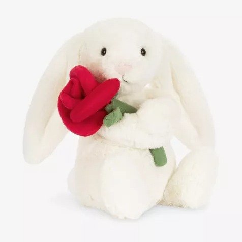JELLYCAT 兔子玩偶 玫瑰款 31cm