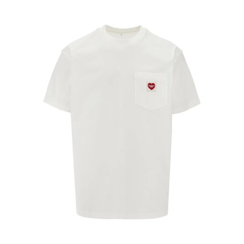 爱心贴饰T恤 白色