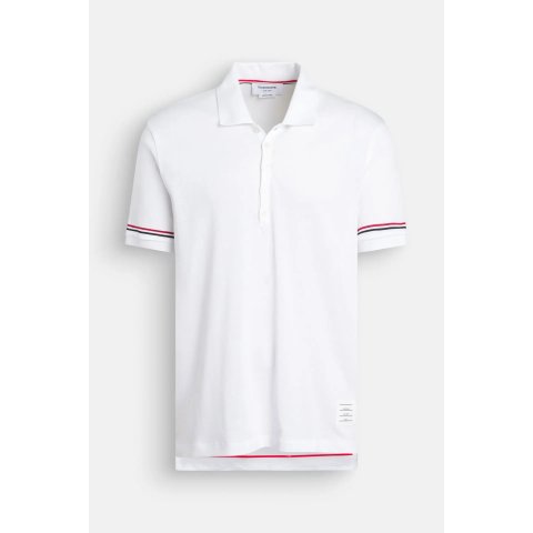 Thom Browne 白色Polo衫