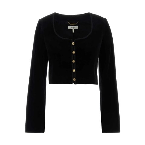 ChloeBlack Velvet Blazer