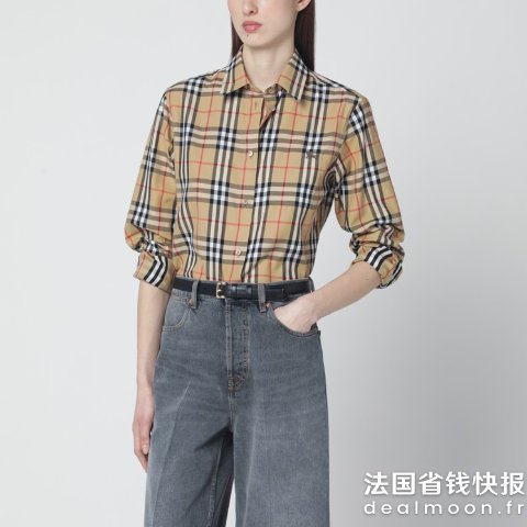 BurberryBeiges 格子衬衫