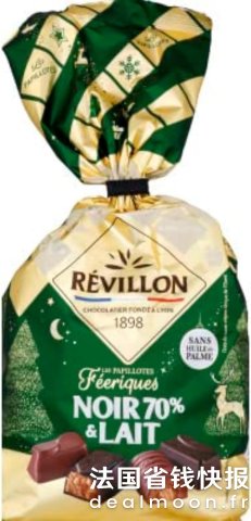 黑巧&牛奶巧克力Révillon 混合装巧克力 360g