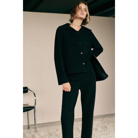 COSCollared Knitted Jacket