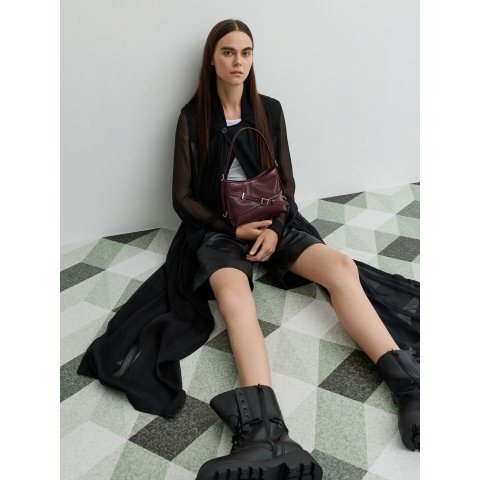 Charles & KeithBryna Crossbody Bag Wineberry Red