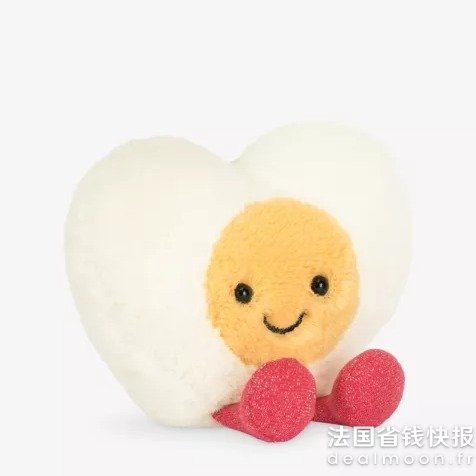 Jellycat水煮蛋都是爱你的形状~心形水煮蛋毛绒玩具