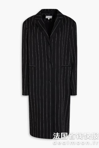 Elata 条纹斜纹大衣