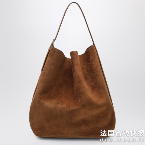TotemeTOTEME 麂皮手提包 浅棕色
