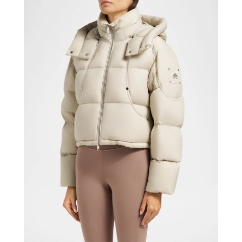 Moose KnucklesAkai Cropped Down Puffer Jacket Detachable Hood
