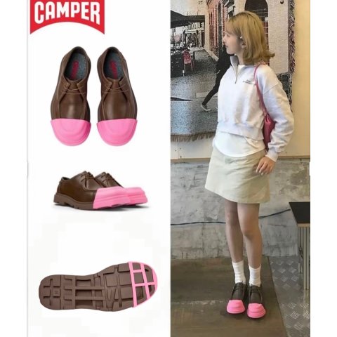 NORAY 棕色德比鞋