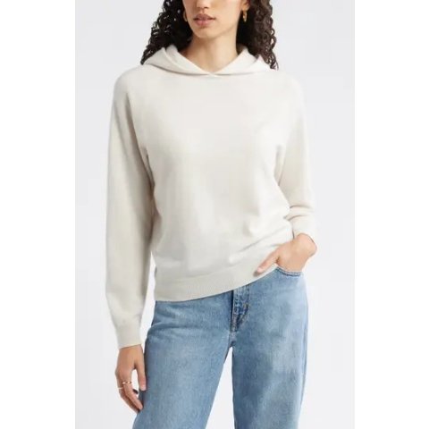 NordstromCashmere Hoodie Sweatshirt