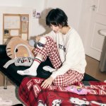 优衣库 冬季软糯睡衣合集 缎面长袖€39.9