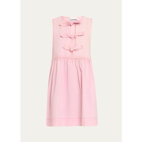 GanniStretch-Cotton Bow Tie Dress