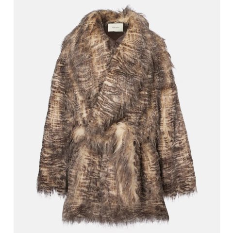 Entire Studio Juno 动物纹腰带大衣