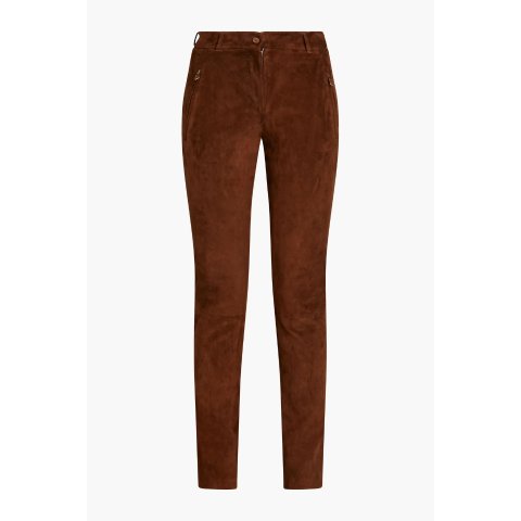 Loro PianaSuede Slim-Leg Pants