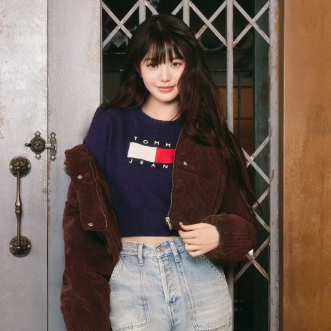 TOMMY JEANS Flag Sequin Sweatshirt