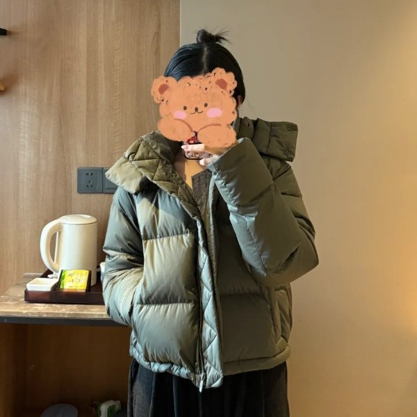 泡芙羽绒服 雨林绿 